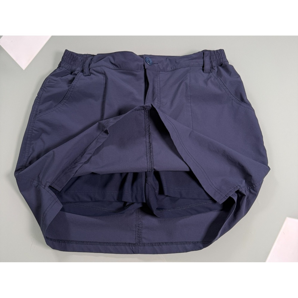 Willit Golf Skirt Women's Large Navy Blue Stretch Skort Built in Shorts - Picture 3 of 11